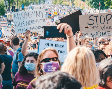 Mujeres protestando en Washington