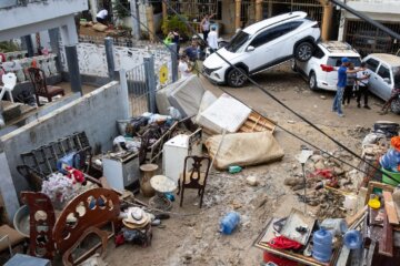 desplazados por lluvias en república dominicana