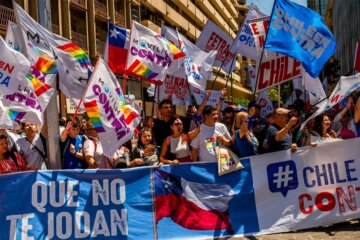 manifestación en Chile