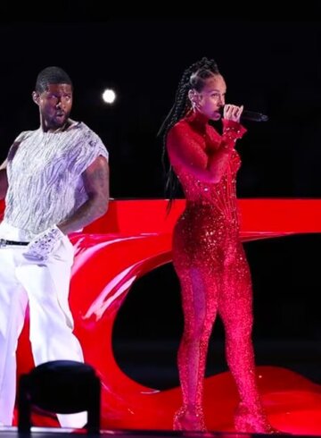 Usher y Alicia Keys