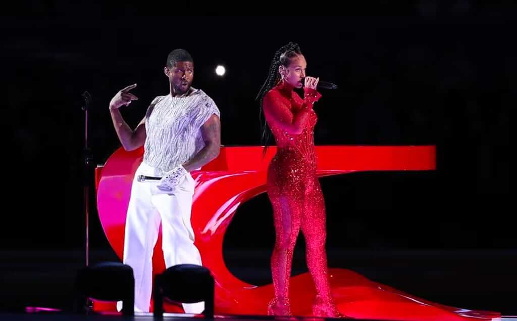 Usher y Alicia Keys