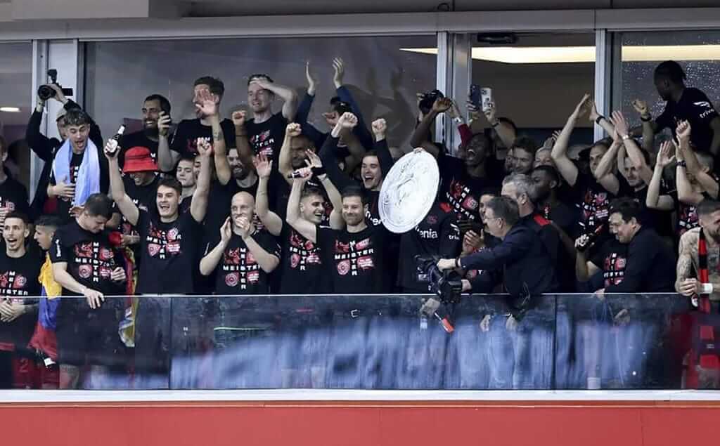 Celebración Bayer Leverkusen