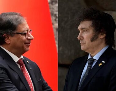 Gustavo Petro y Javier Milei