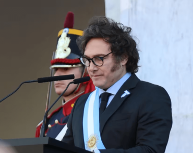 Milei en su discurso del 25 de mayo