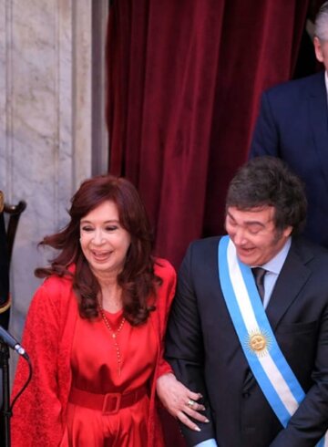 Javier Milei y Cristina Fernández