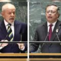 Lula y Petro en medio de sus discursos en la ONU