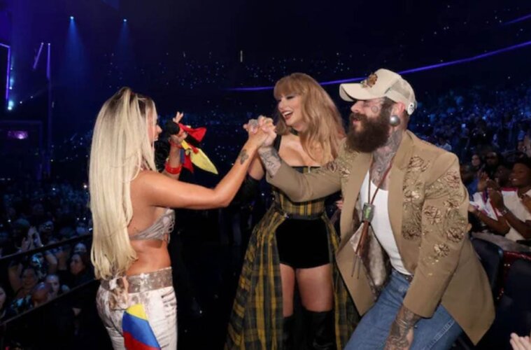 Karol G, Post Malone y Taylor Swift