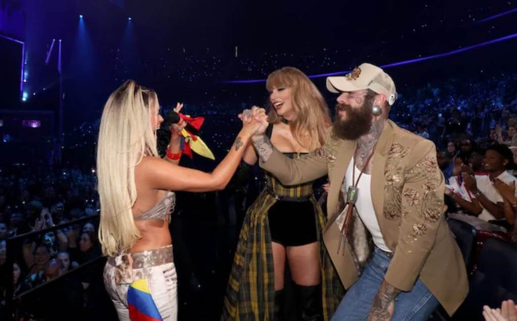 Karol G, Post Malone y Taylor Swift