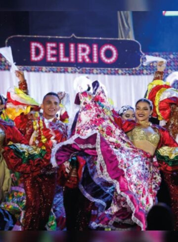 Bailarines celebrando en la COP16 en Cali,Colombia.