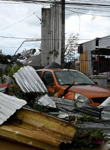 Daños causados por el huracán Otis en México