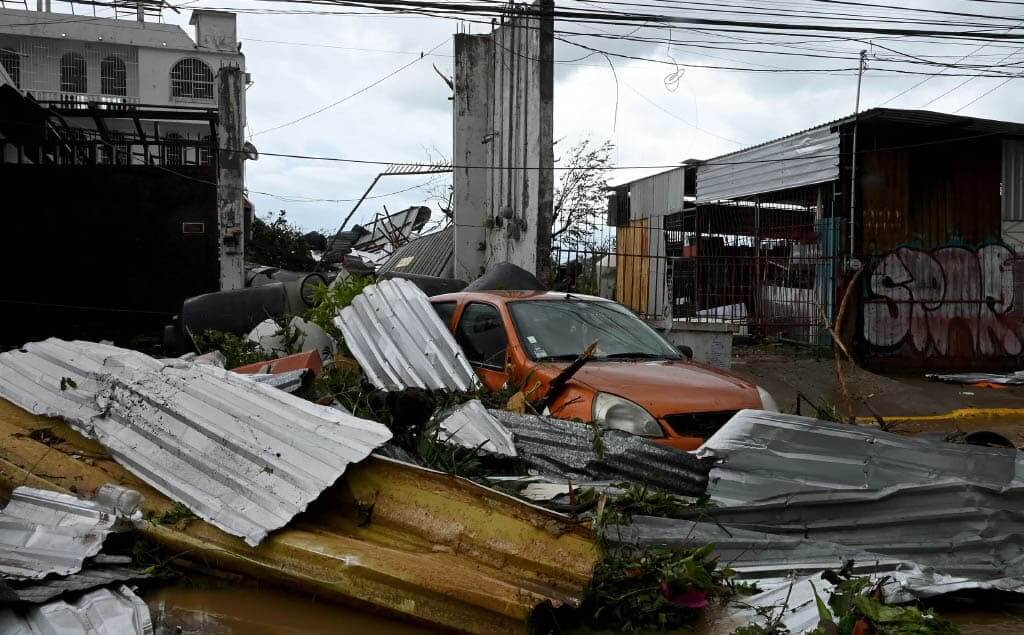 Daños causados por el huracán Otis en México