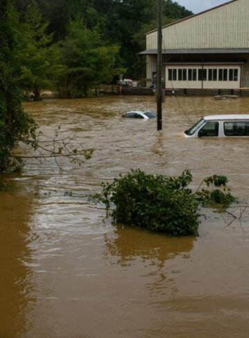 Inundaciones en EEUU tras el paso de Helene