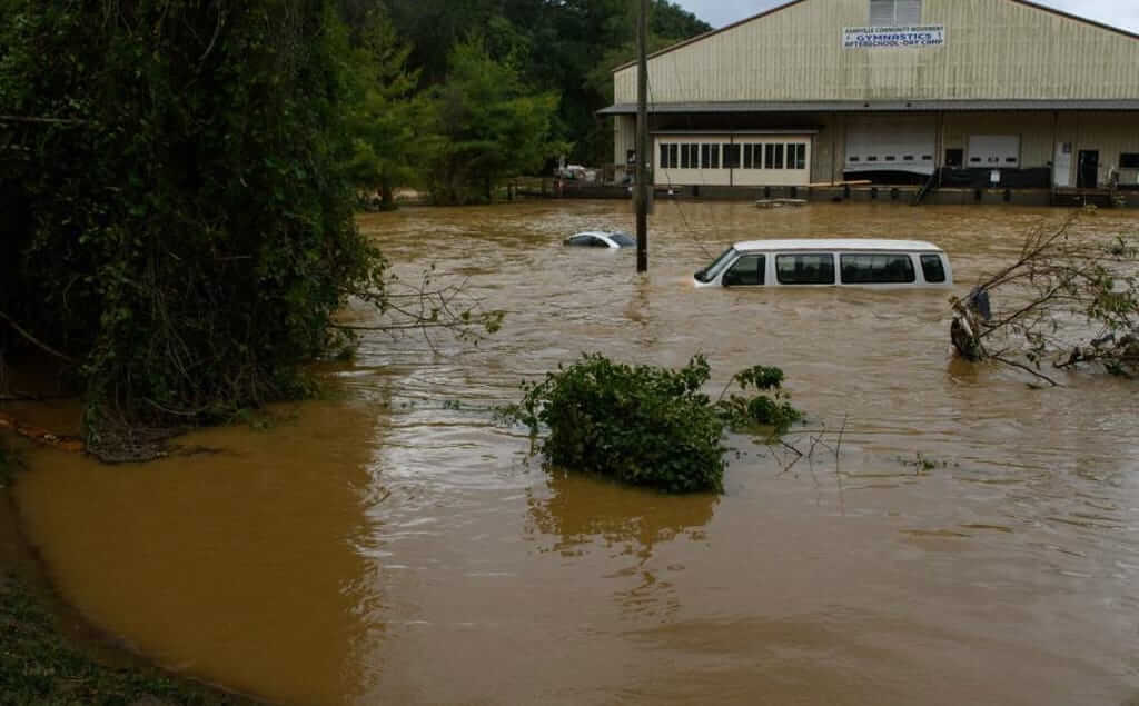 Inundaciones en EEUU tras el paso de Helene