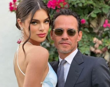 La modelo Nadia Ferreira y el cantante Marc Anthony