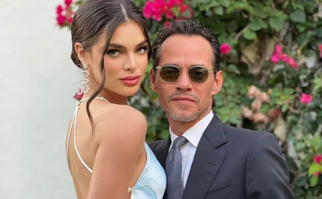 La modelo Nadia Ferreira y el cantante Marc Anthony