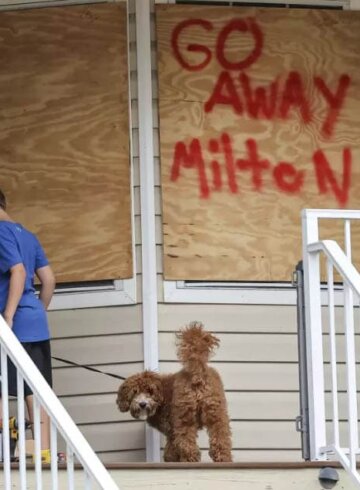 Residentes en EEUU preparándose para el paso de Milton