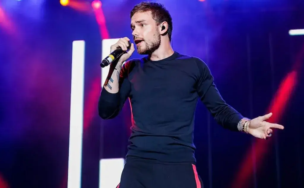 Lyam Payne cantando en el escenario