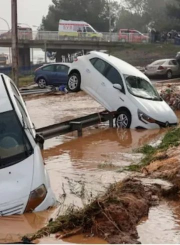 tormenta DANA dejando daños en españa