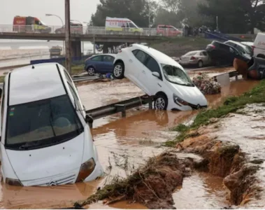 tormenta DANA dejando daños en españa