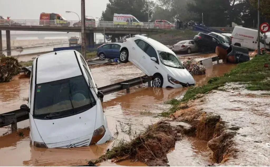 tormenta DANA dejando daños en españa