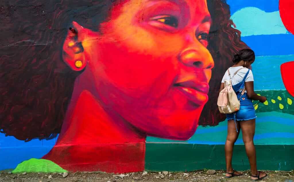 Murales en Quibdó, capital de Chocó, departamento en Colombia