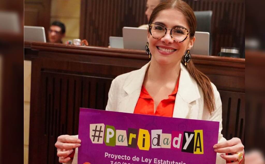 Representante Catherine Juvinao, autora del proyecto de Paridad Ya en cargos público