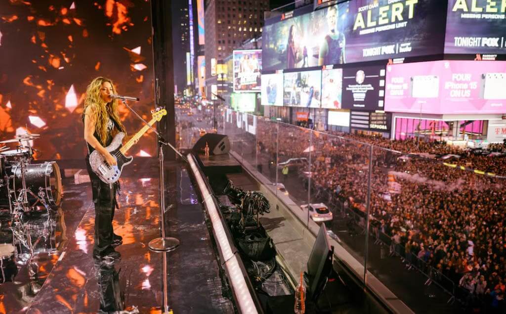 Shakira en una presentación