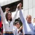 María Corina Machado y Edmundo González durante un evento en Venezuela