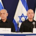 Benjamín Netanyahu y Yoav Gallant en conferencia de prensa