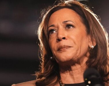 Kamala Harris en discurso