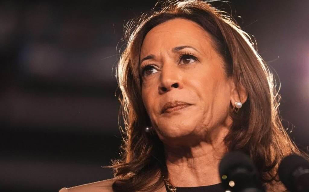 Kamala Harris en discurso