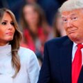 Melania y Donald Trump durante un evento