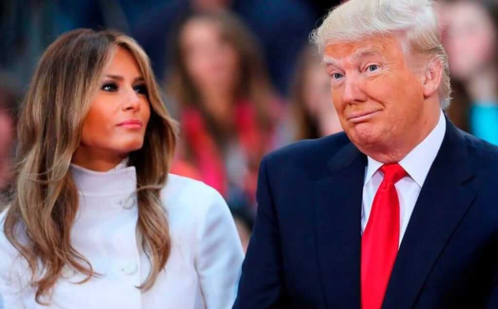 Melania y Donald Trump durante un evento