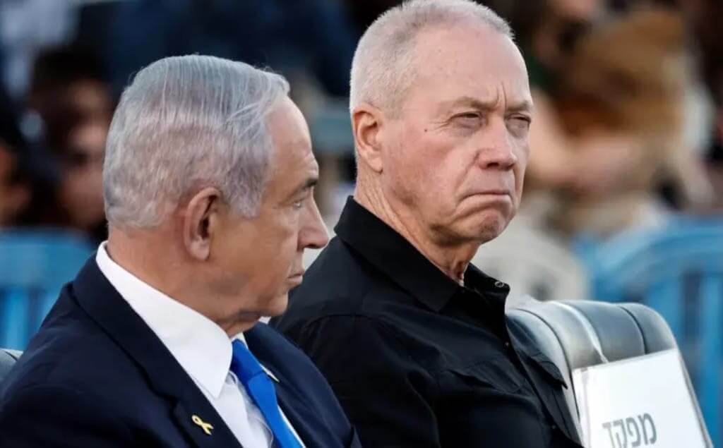 Netanyahu y Gallant, presentes en un evento político