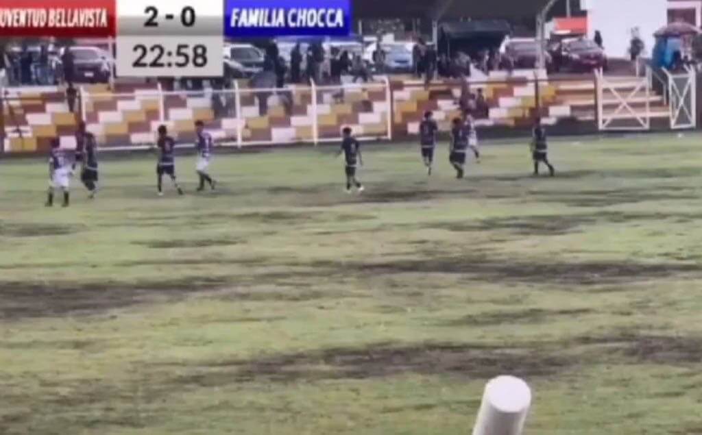 Partido de fútbol en Perú en el que cayó un rayo