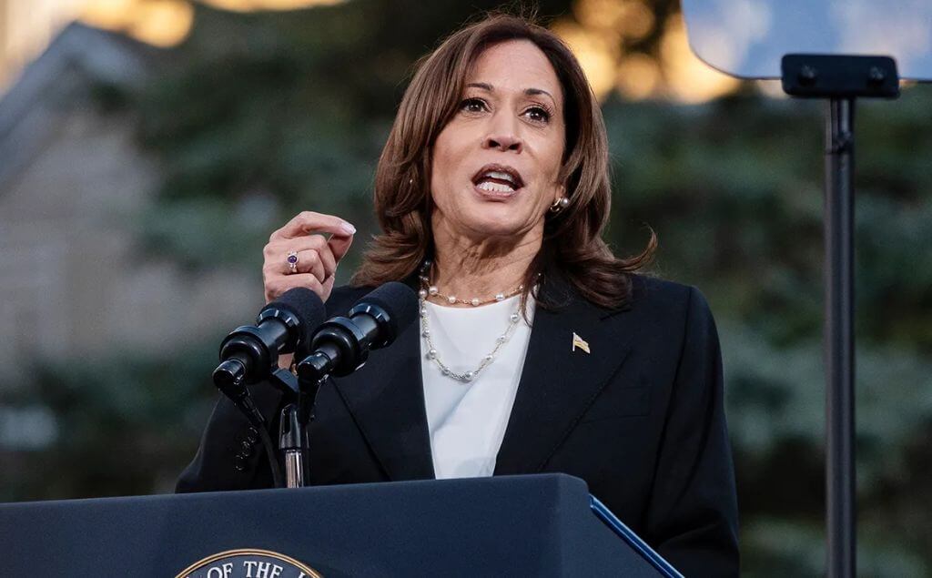 Kamala Harris Hablando sobre su derrota