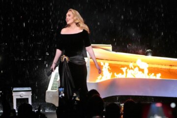 Adele en su concierto en Las Vegas