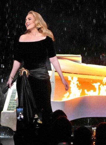 Adele en su concierto en Las Vegas