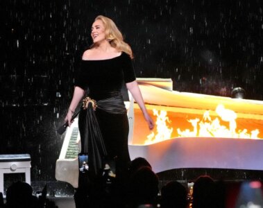 Adele en su concierto en Las Vegas