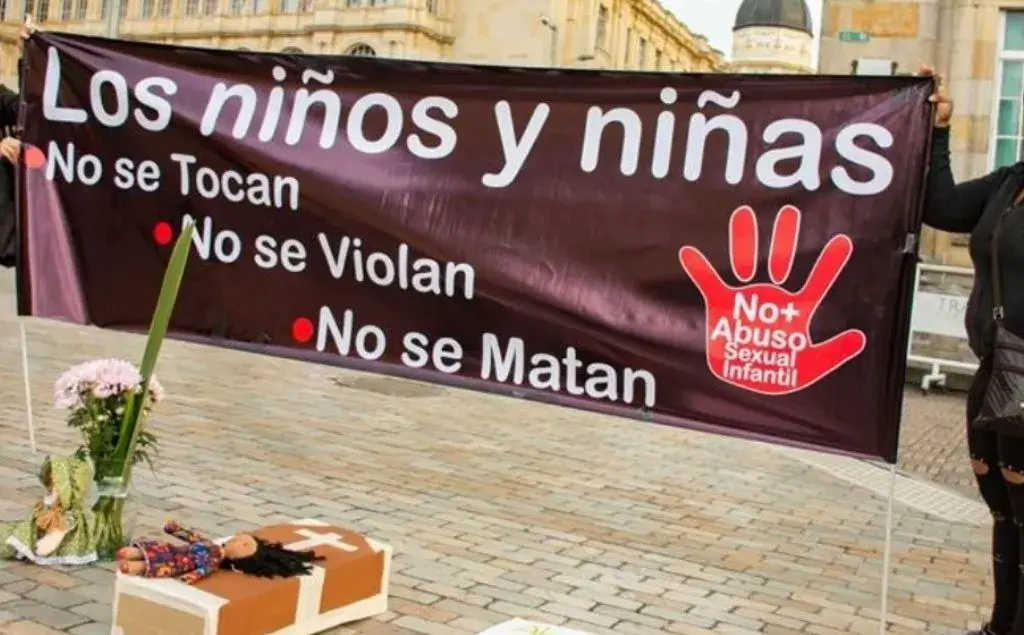 marchas en Colombia osbre el abuso sexual infantil