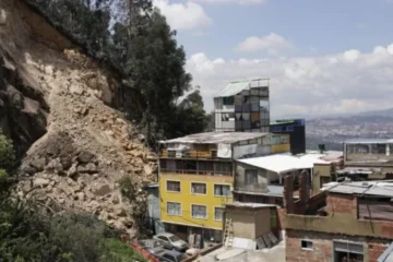 Desplazamiento de tierra en Bogotá