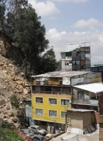 Desplazamiento de tierra en Bogotá