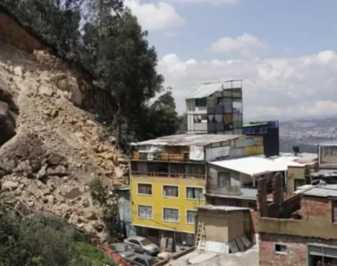 Desplazamiento de tierra en Bogotá