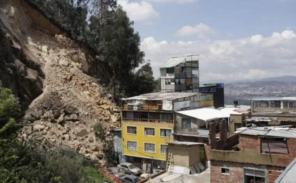 Desplazamiento de tierra en Bogotá