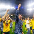 Jugadores y cuerpo técnico celebran nuevo título del América en México