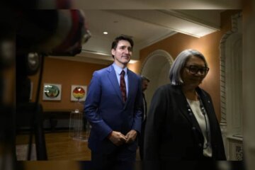 Justin Trudeau en evento político