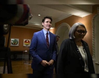 Justin Trudeau en evento político