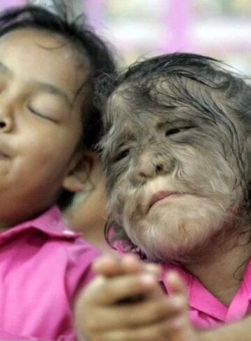 sindrome del hombre lobo en niños