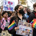 Marcha para la protección de los derechos trans