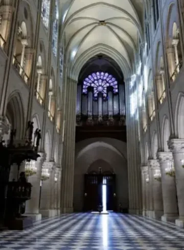 Interior de la catedral de Notre Dame